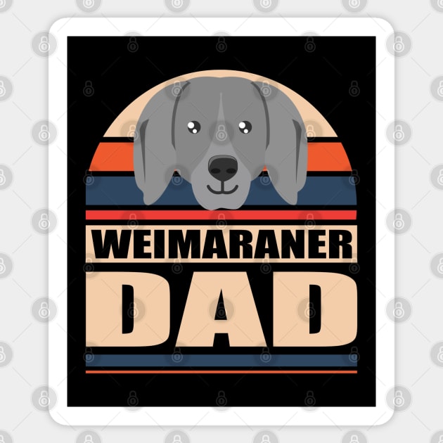 Weimaraner Dad | Dog Owner Sticker by Streetwear KKS